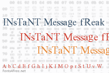 Instant Message Freak Font