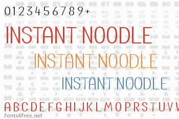 Instant Noodle Font