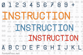 Instruction Font