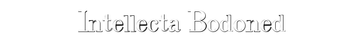 Intellecta Bodoned Beveled Font Preview