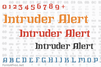 Intruder Alert Font