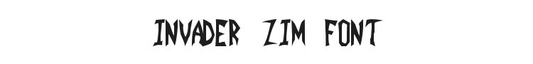 Invader Zim Font Preview