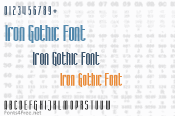 Iron Gothic Font