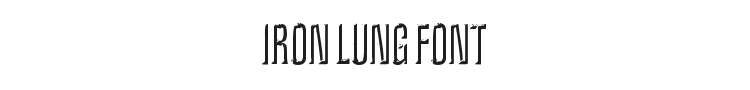 Iron Lung Font