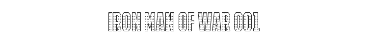 Iron Man Of War 001 Font