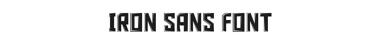 Iron Sans Font Preview