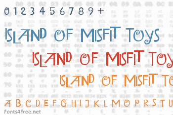 Island of Misfit Toys Font