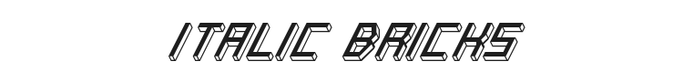 Italic Bricks Font