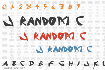 J Random C Font