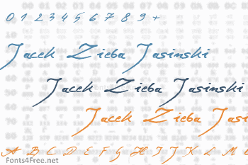 Jacek Zieba Jasinski Font