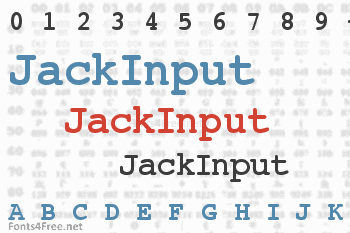 JackInput Font