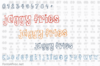 Jaggy Fries Font