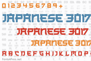 Japanese 3017 Font