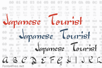 Japanese Tourist Font