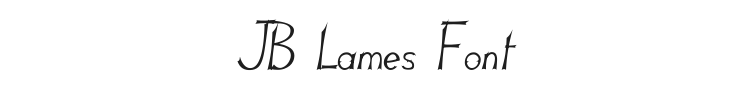 JB Lames Font Preview