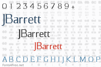 JBarrett Font