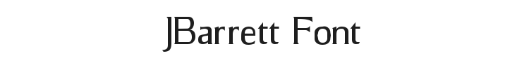 JBarrett Font