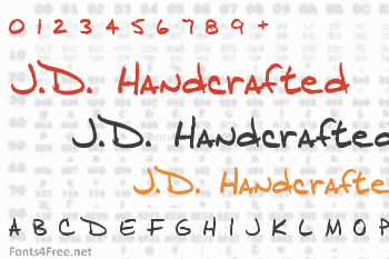 J.D. Handcrafted Font