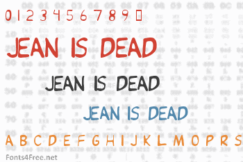 Jean is Dead Font