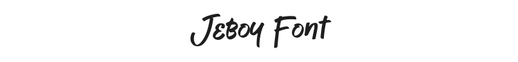 Jeboy Font Preview