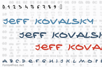 Jeff Kovalsky Font