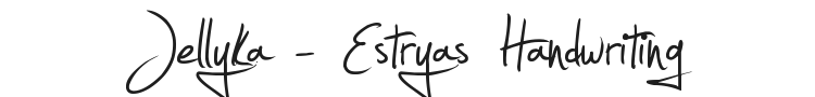 Jellyka - Estryas Handwriting Font Preview