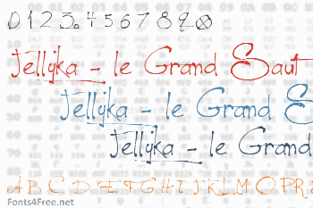 Jellyka - le Grand Saut Font