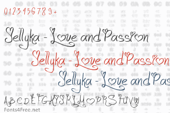 Jellyka - Love and Passion Font