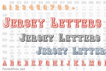 jersey lettering font