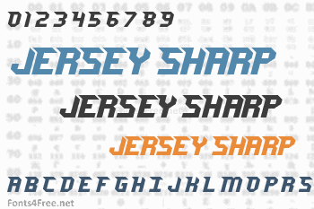 Jersey Sharp Font