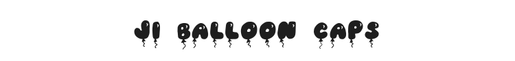 JI Balloon Caps Font Preview