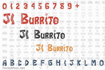 JI Burrito Font