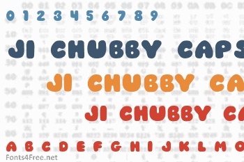 JI Chubby Caps Font