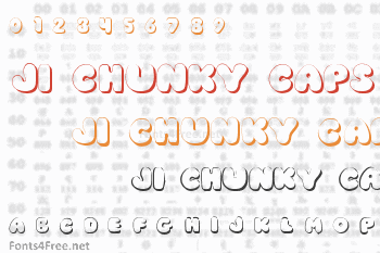 JI Chunky Caps Font