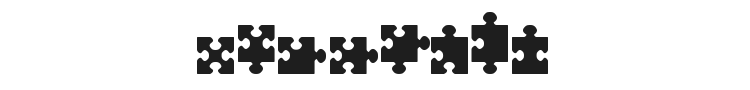 Jigsaw Pieces Font Preview