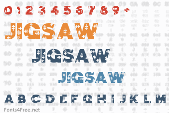 Jigsaw Trouserdrop Font