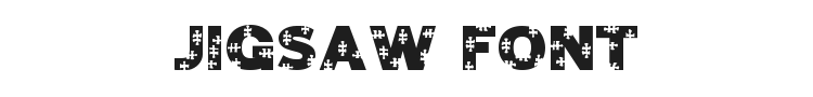 Jigsaw Trouserdrop Font