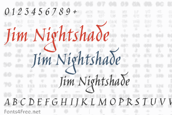 Jim Nightshade Font