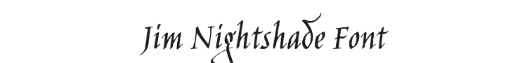 Jim Nightshade Font