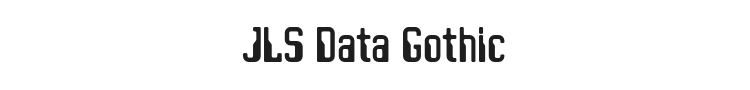 JLS Data Gothic Font Preview