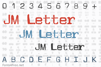 JM Letter Font