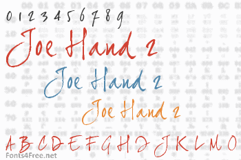 Joe Hand 2 Font