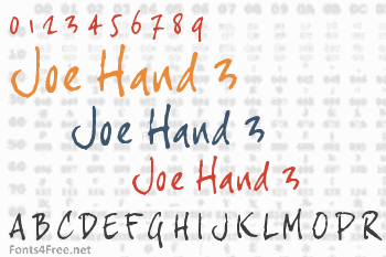 Joe Hand 3 Font