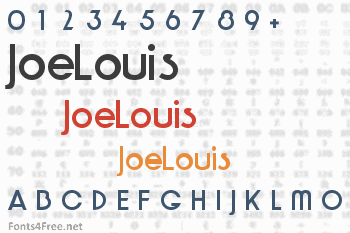 JoeLouis Font