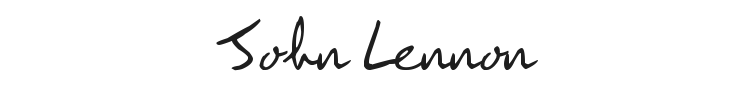 John Lennon Font Preview