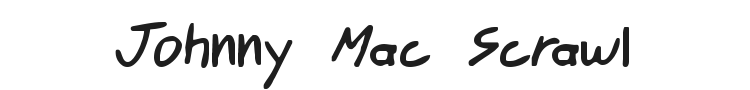 Johnny Mac Scrawl Font Preview