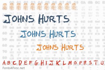 Johns 1000 Hurts Font