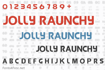 Jolly Raunchy Font