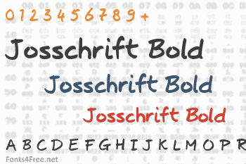 Josschrift Bold Font