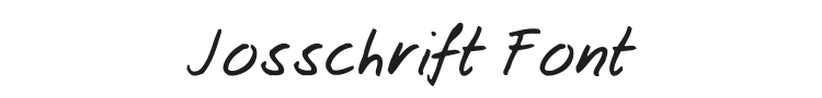 Josschrift Font